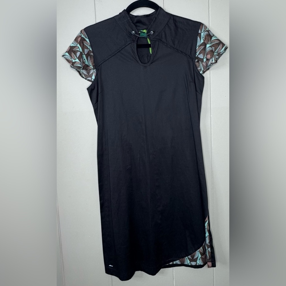 NWT Skunkfunk Y2K Adele Brown Flutter Sleeve Dres… - image 1